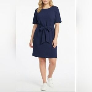 ✨ NWT Suzy Shier Elegant Royal Blue Belted Dress ✨️ Size XXL